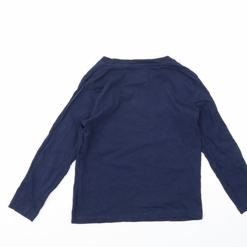H&M Girls Blue   Basic T-Shirt Size 5-6 Years