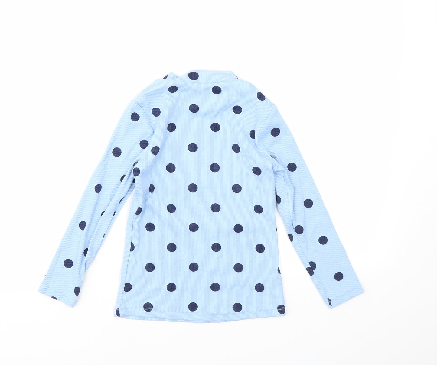 George Girls Blue Polka Dot  Basic T-Shirt Size 4-5 Years