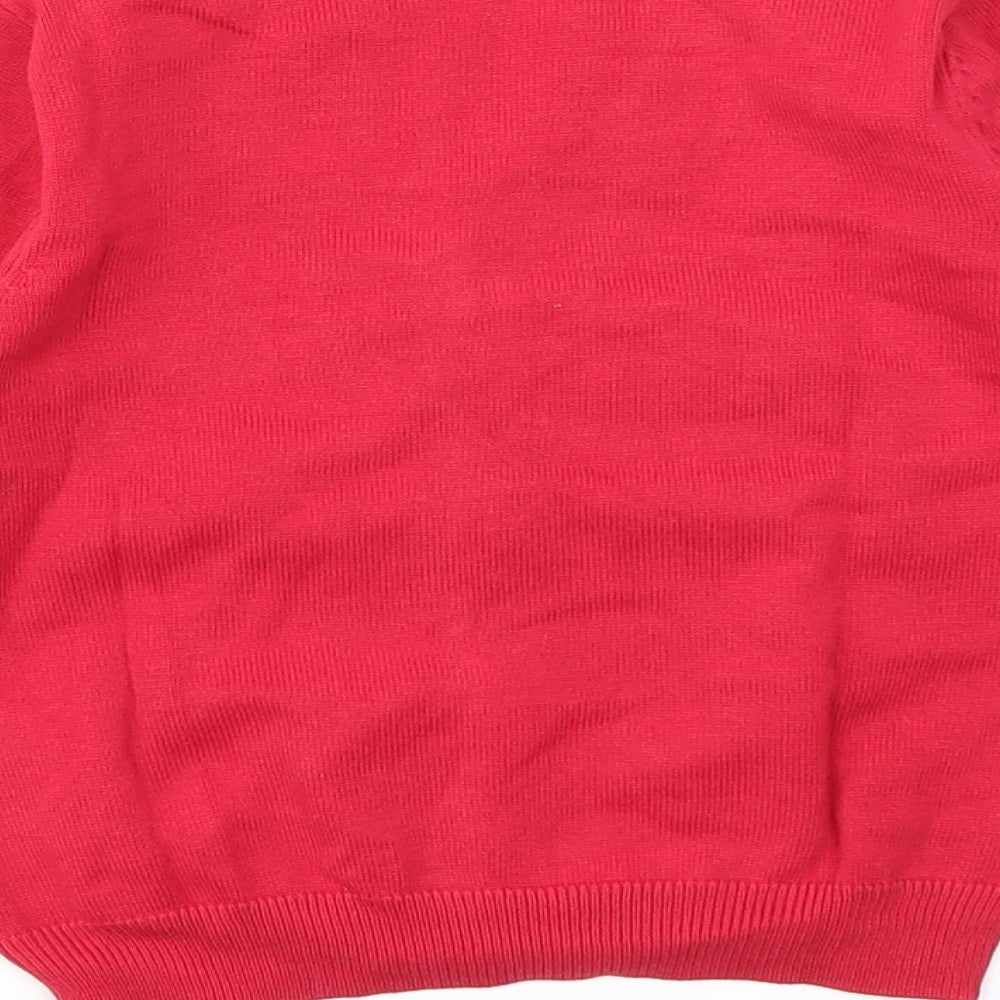 George Girls Red   Cardigan Jumper Size 4-5 Years