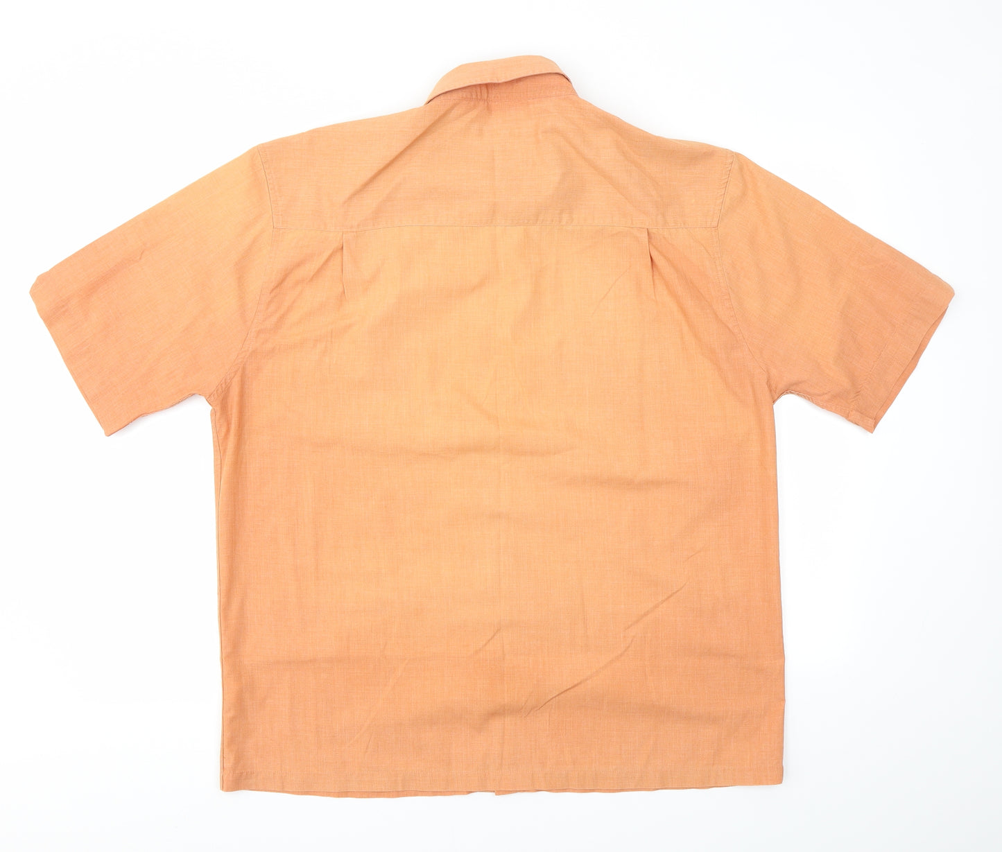 George Mens Orange    Dress Shirt Size L