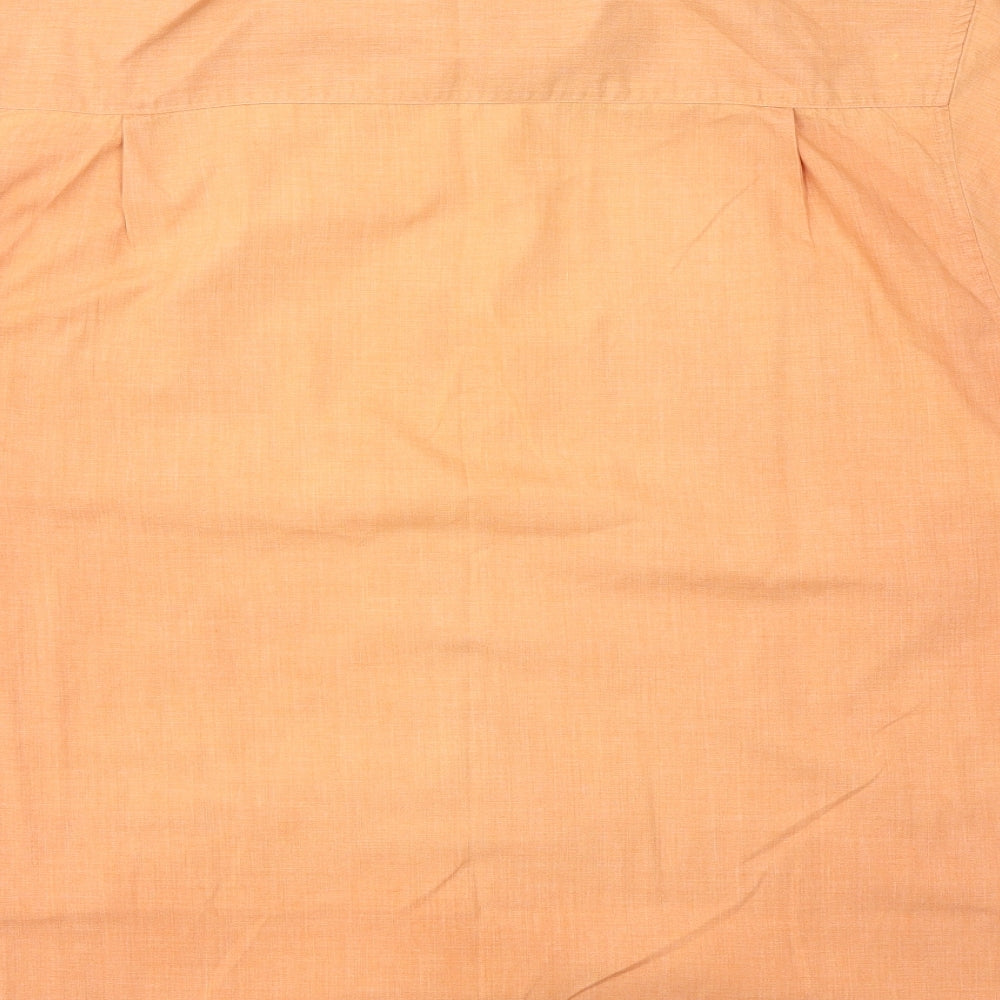 George Mens Orange    Dress Shirt Size L
