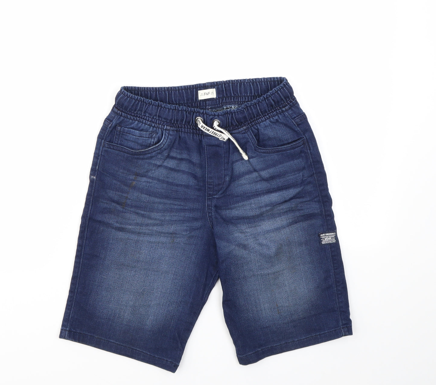 F&F Boys Blue   Cargo Shorts Size 10-11 Years