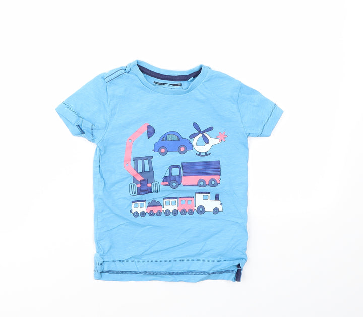 NEXT Boys Blue Geometric Basic T-Shirt Size 12-18 Months