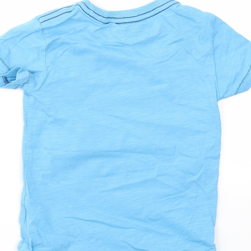 NEXT Boys Blue Geometric  Basic T-Shirt Size 12-18 Months