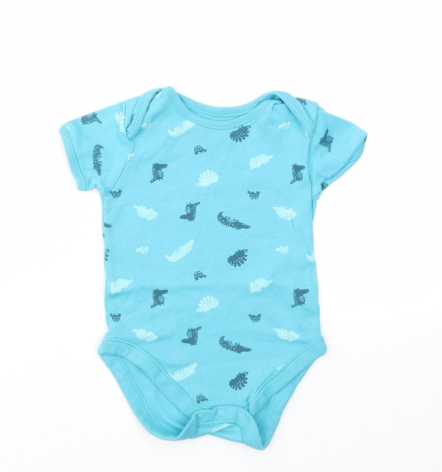 George Boys Blue Geometric  Babygrow One-Piece Size 18-24 Months
