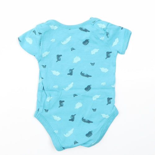George Boys Blue Geometric  Babygrow One-Piece Size 18-24 Months