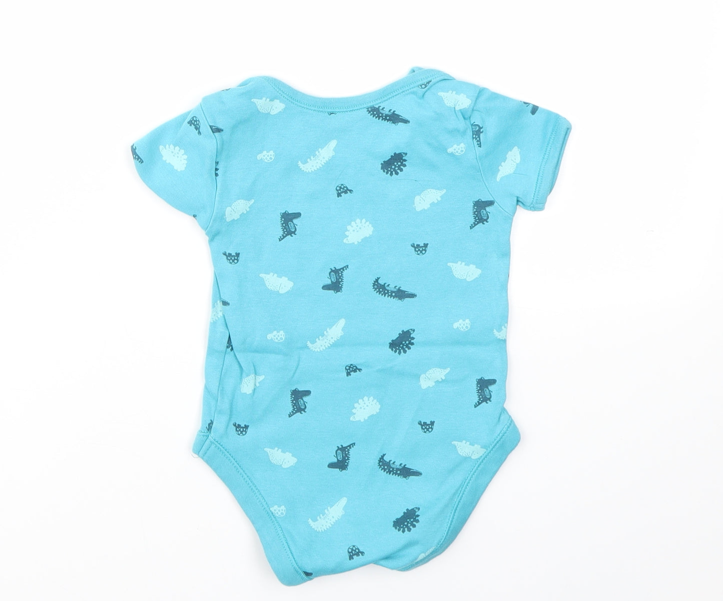 George Boys Blue Geometric  Babygrow One-Piece Size 18-24 Months