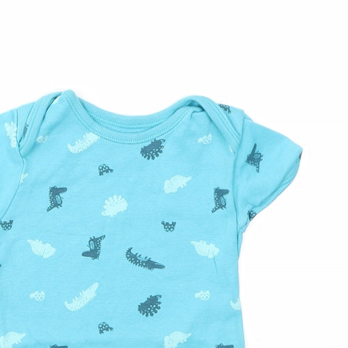 George Boys Blue Geometric  Babygrow One-Piece Size 18-24 Months