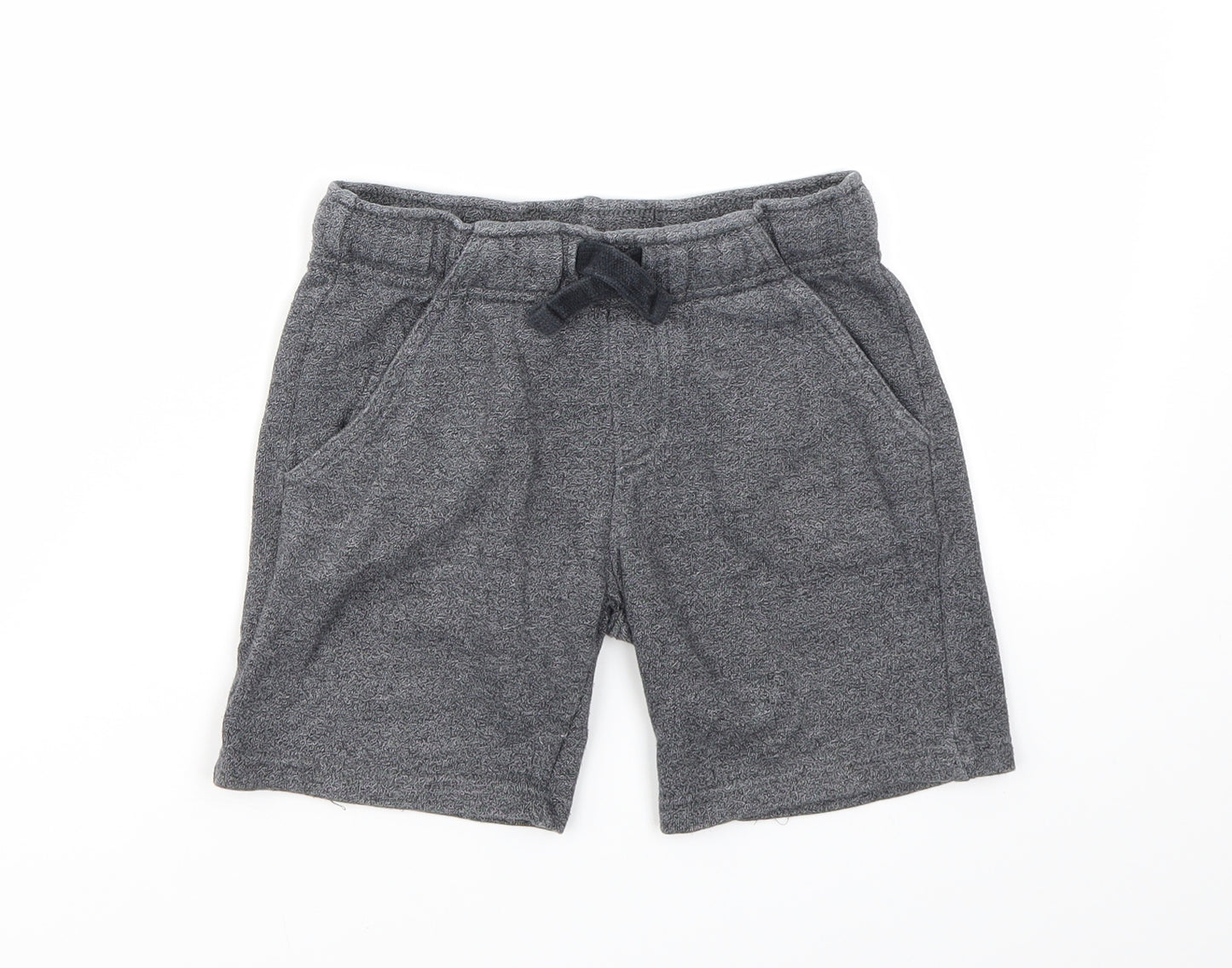 F&F Boys Grey Houndstooth  Sweat Shorts Size 6-7 Years