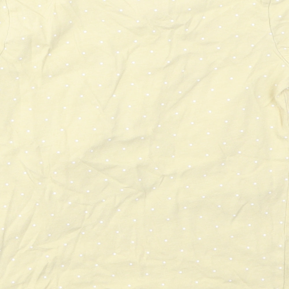PRIMARK  Girls Yellow Geometric  Basic T-Shirt Size 5 Years