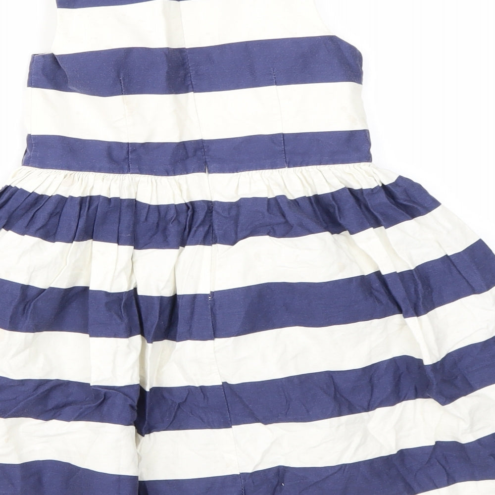 NEXT Girls Multicoloured Striped  Fit & Flare  Size 4 Years