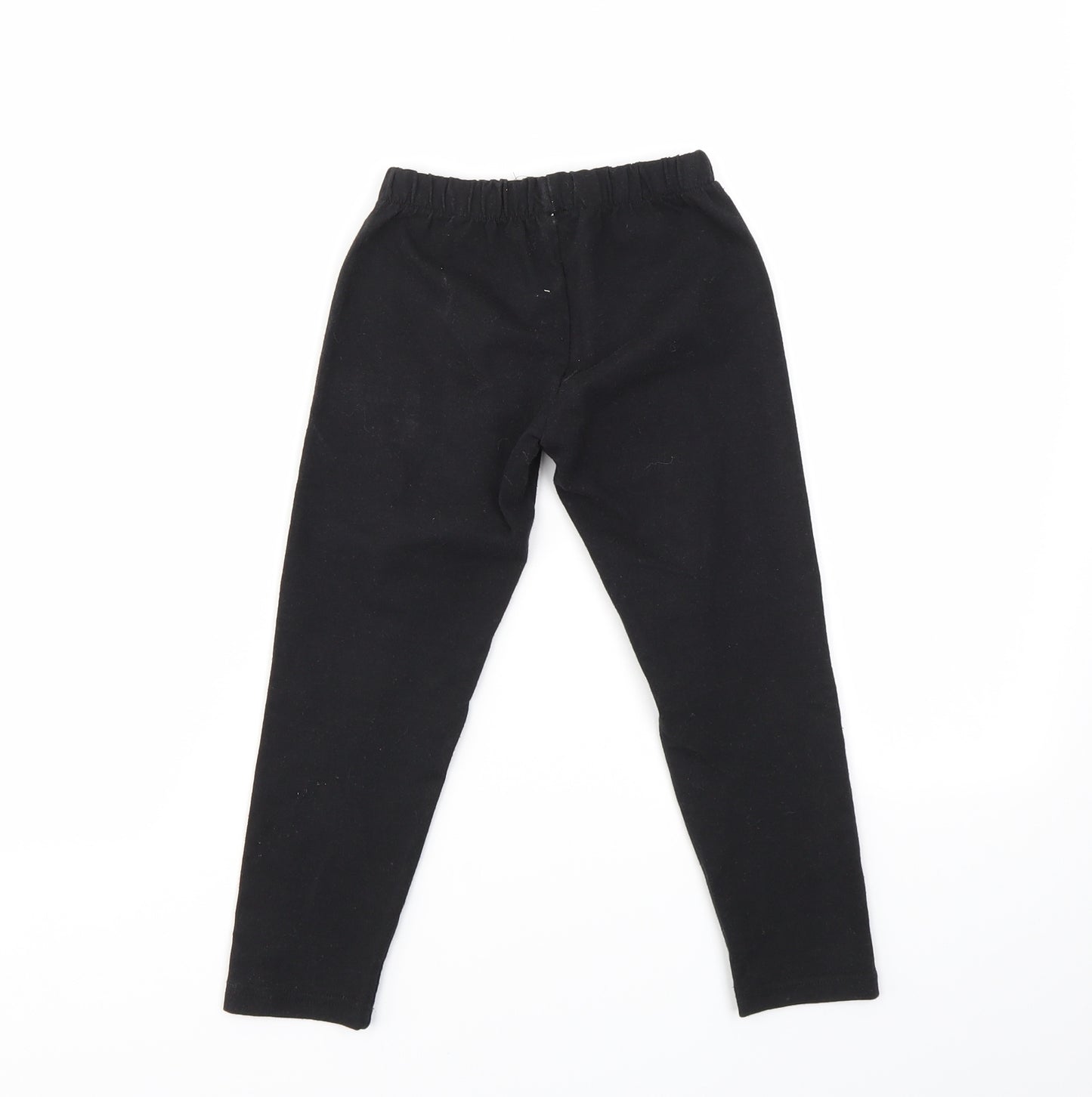 PREWORN  Girls Black Ikat  Jegging Trousers Size 4 Years