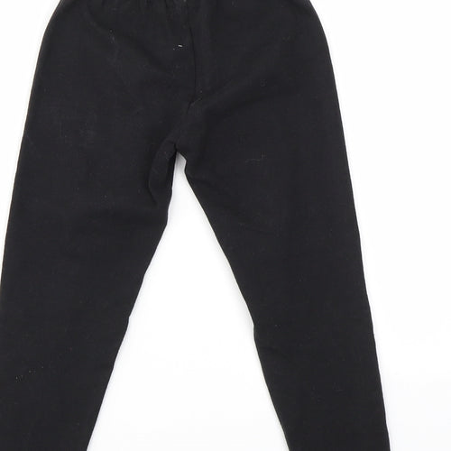 PREWORN  Girls Black Ikat  Jegging Trousers Size 4 Years