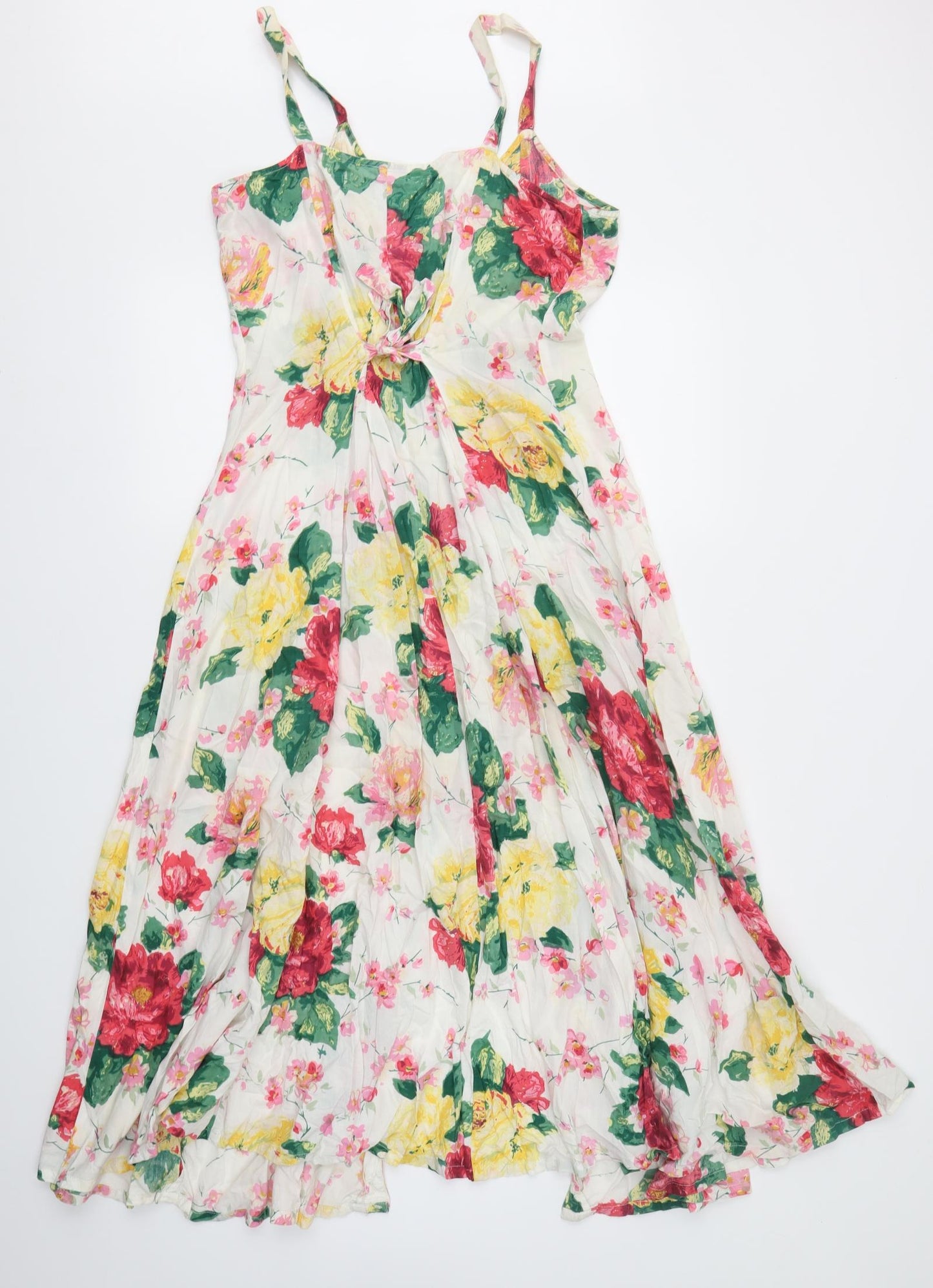 Mango Womens Multicoloured Floral  Fit & Flare  Size S