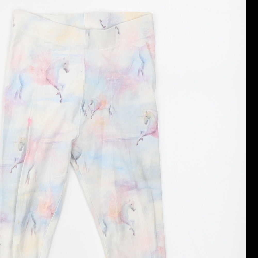 NEXT Girls Multicoloured Animal Print  Jegging Trousers Size 5 Years