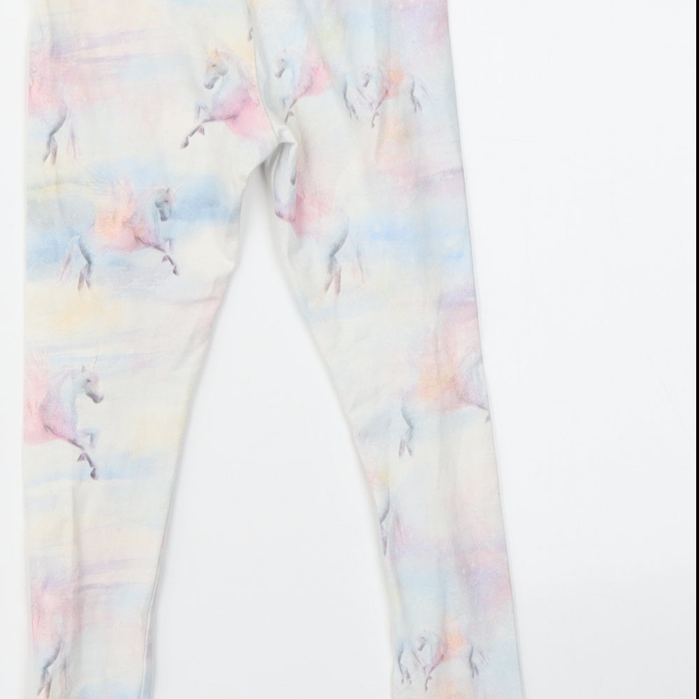 NEXT Girls Multicoloured Animal Print  Jegging Trousers Size 5 Years