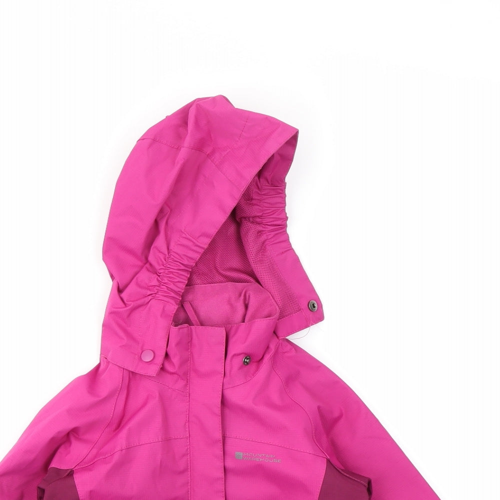 Mountain Warehouse Girls Pink   Basic Coat Coat Size 3-4 Years