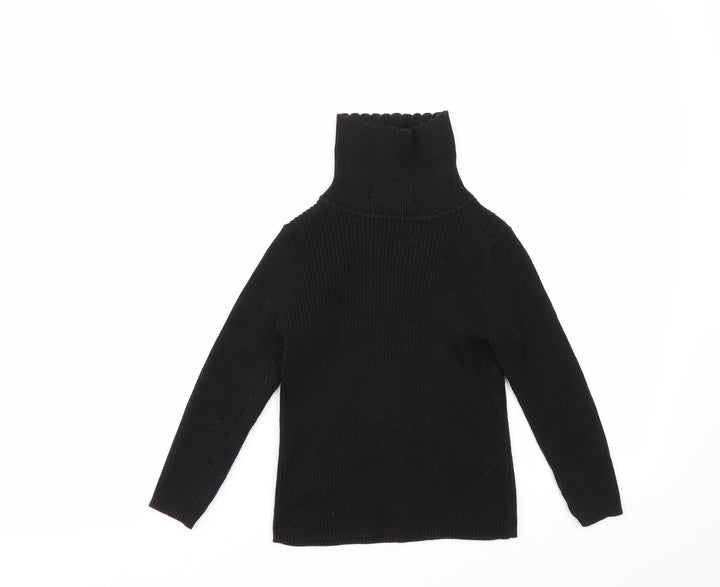 George Girls Black Basic T-Shirt Size 4-5 Years