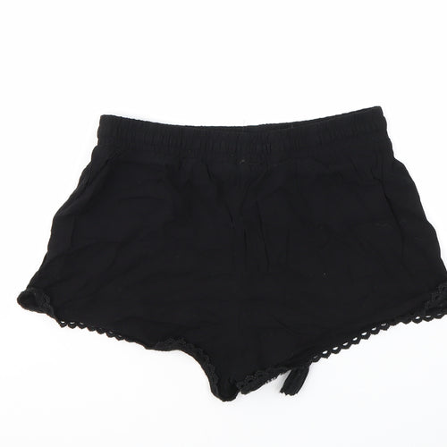 PRIMARK  Womens Black   Culotte Shorts Size 8 - STRECHY WAISTBAND