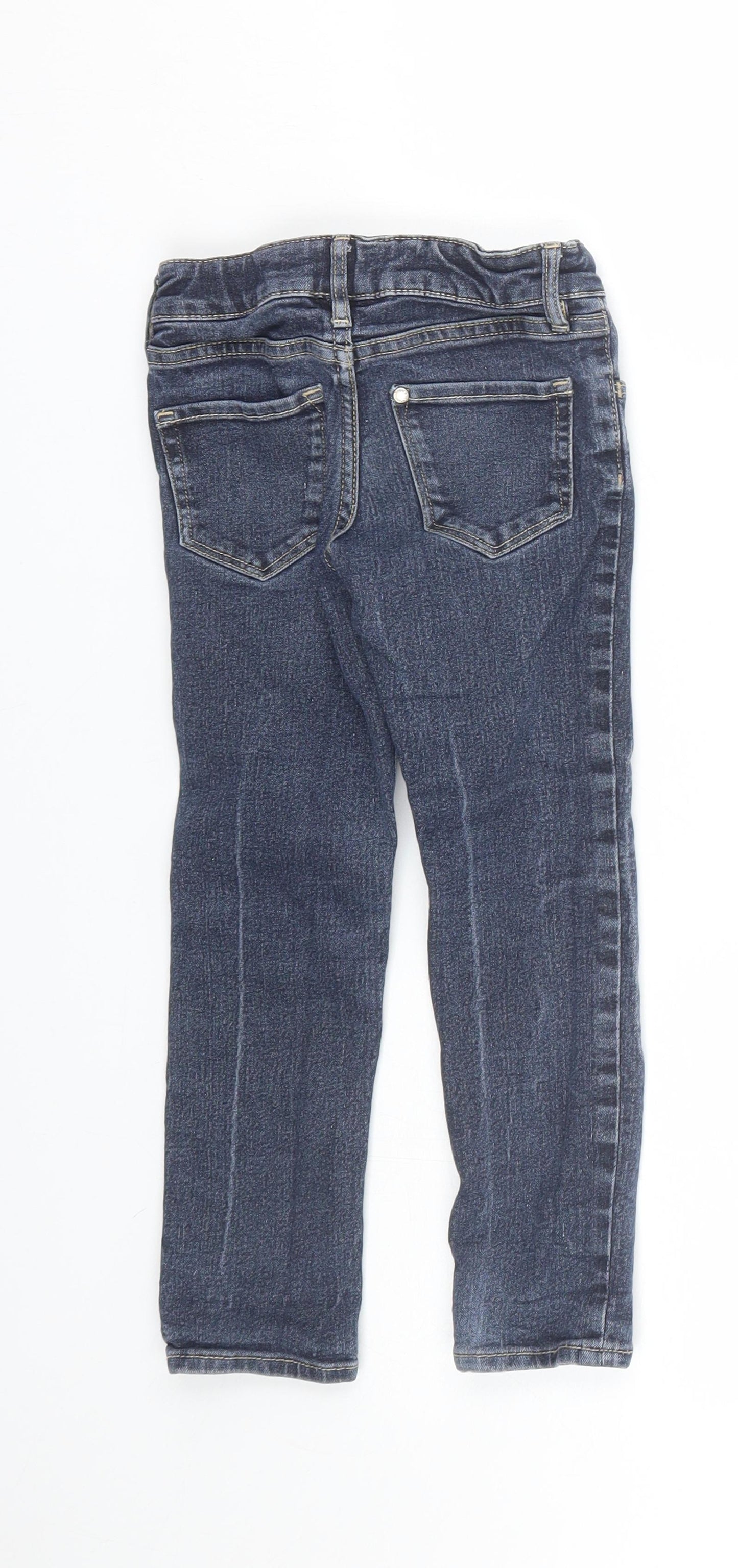 H&M Boys Blue  Denim Straight Jeans Size 4-5 Years