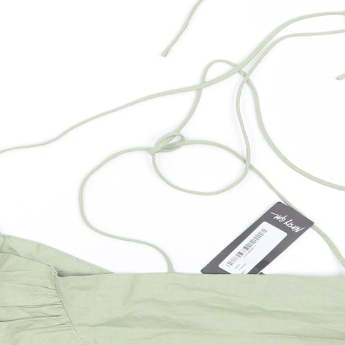 Nasty Gal Womens Green   Cropped Tank Size 6