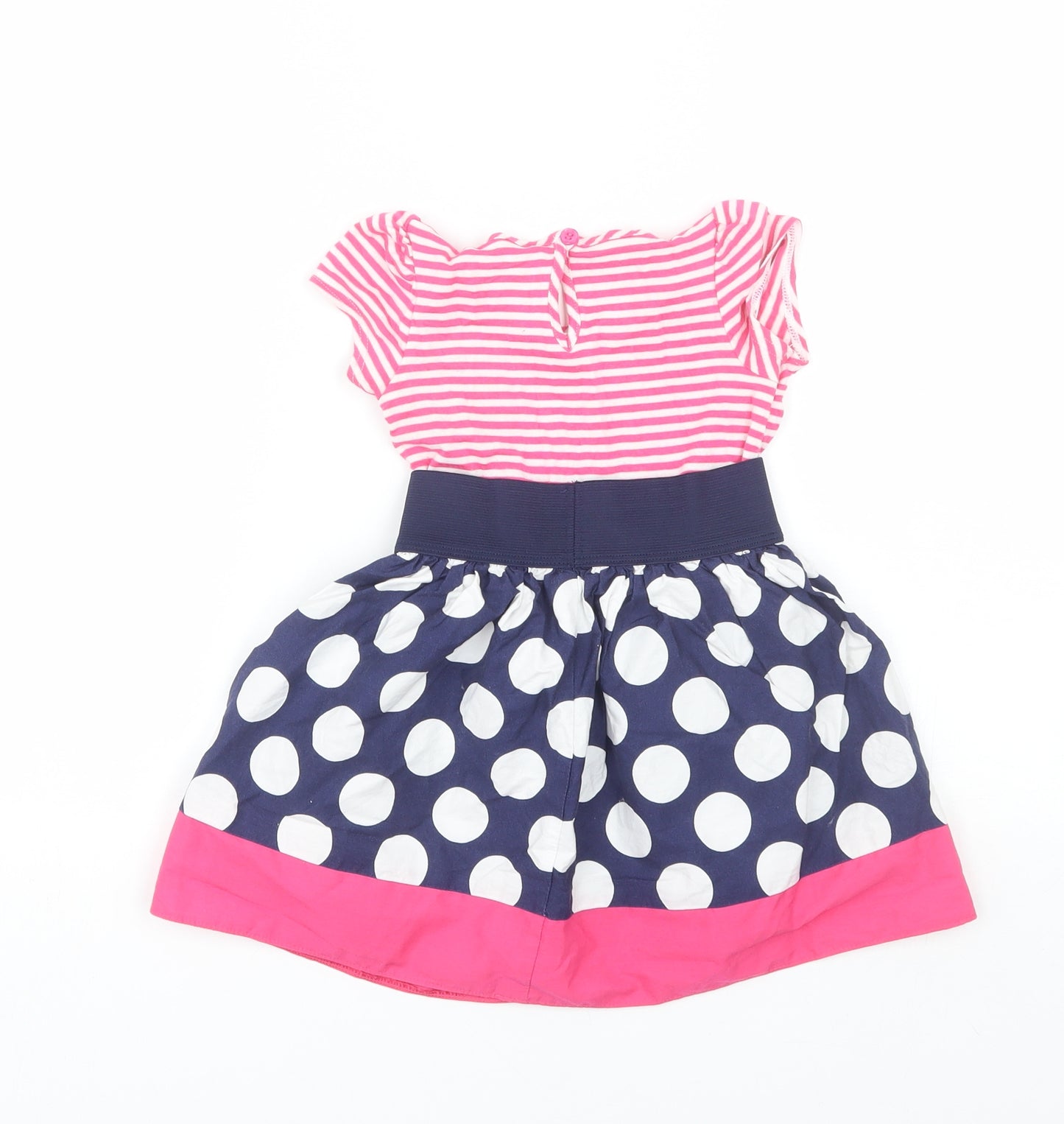 Miniroz Girls Pink Striped  T-Shirt Dress  Size 2-3 Years