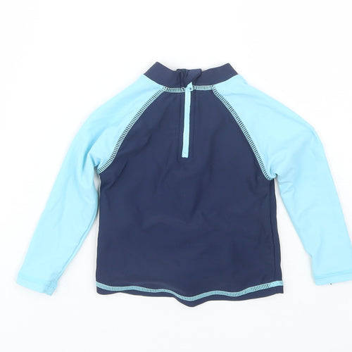 Rebel Boys Blue   Jersey T-Shirt Size 6-9 Months  - Swim Top