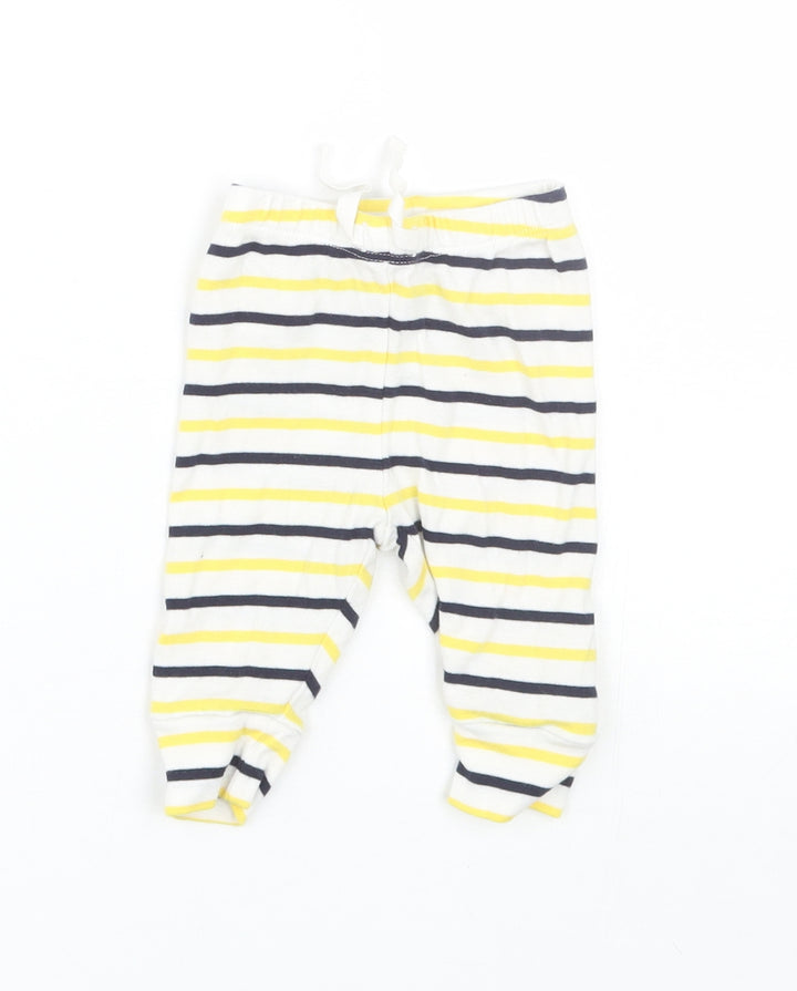 Gap Baby Multicoloured Striped Jogger Trousers Size 3-6 Months