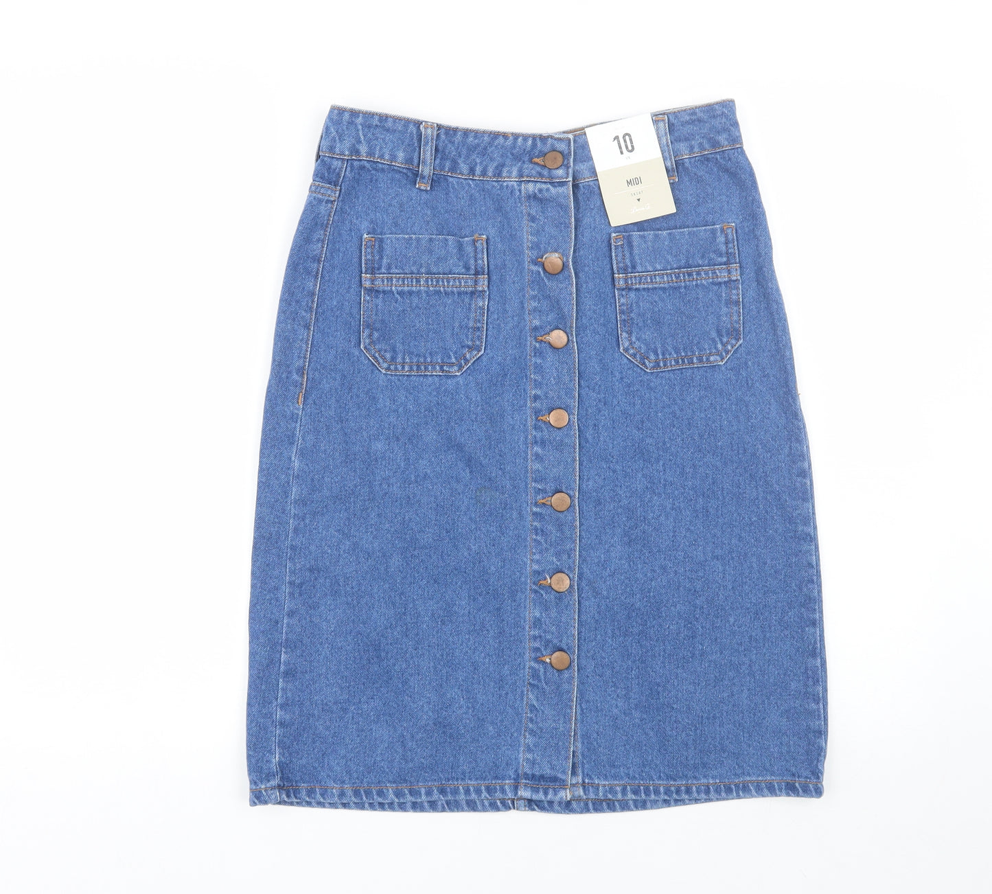 denim co Womens Blue  Denim Bandage Skirt Size 10