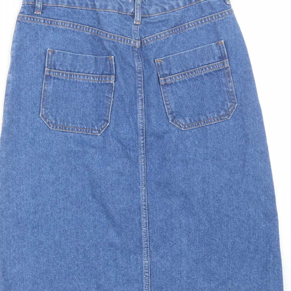 denim co Womens Blue  Denim Bandage Skirt Size 10