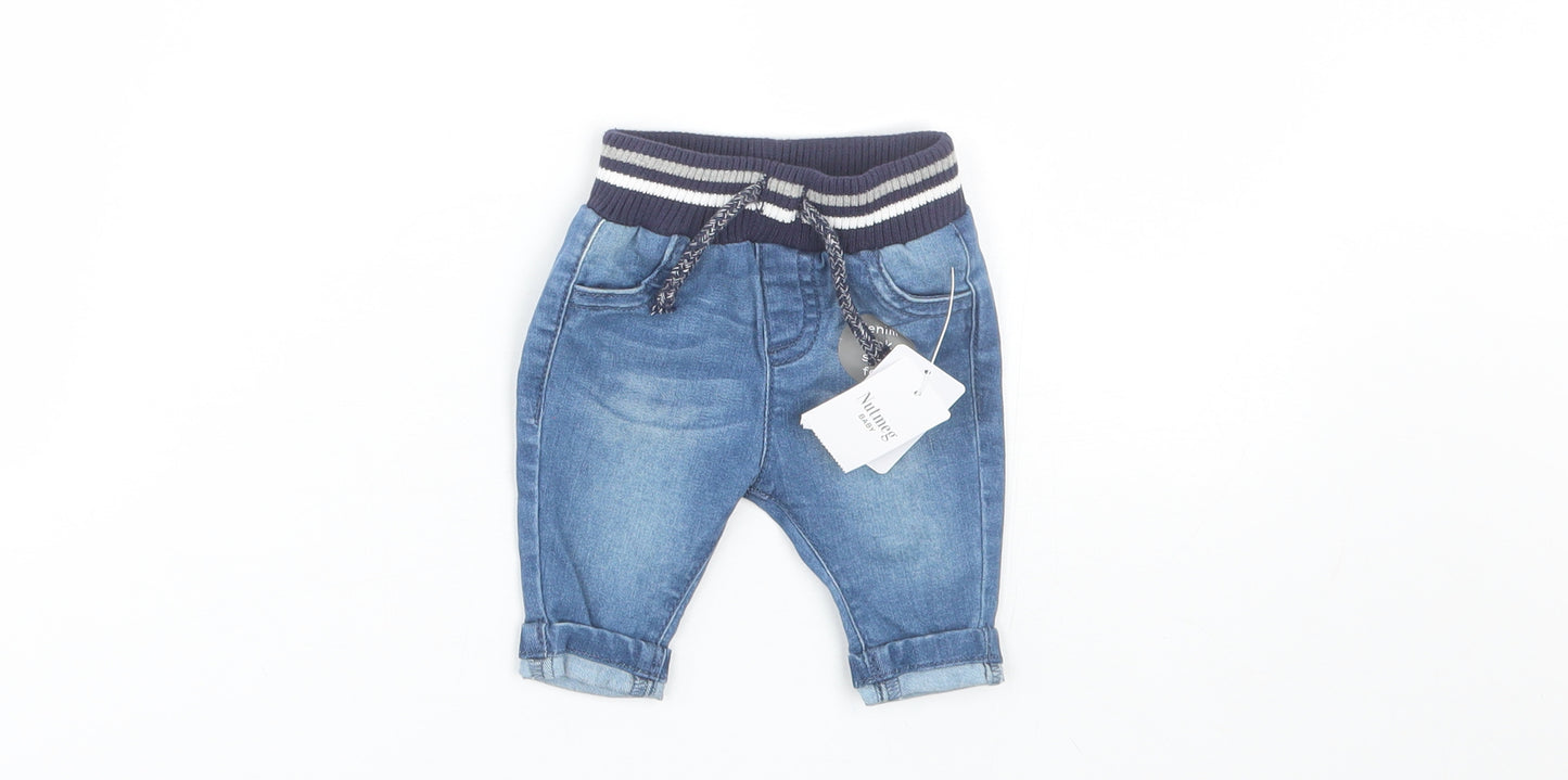 Nutmeg Baby Blue  Denim Capri Jeans Size Newborn