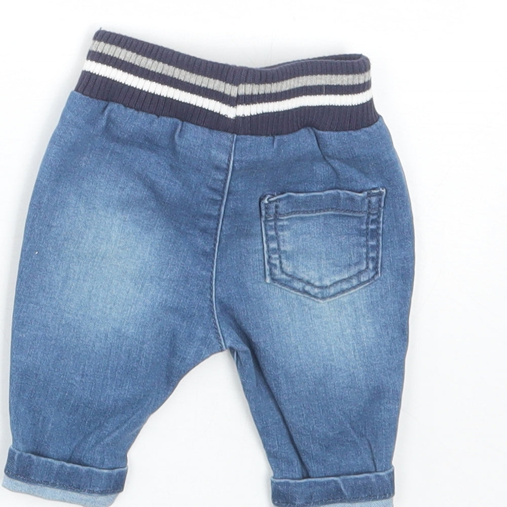 Nutmeg Baby Blue  Denim Capri Jeans Size Newborn