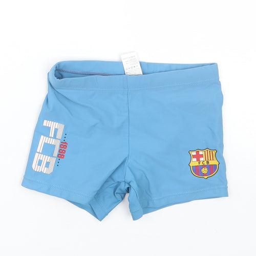 FC Barcelona Boys Blue   Compression Shorts Size 6-7 Years - FC Barcelona