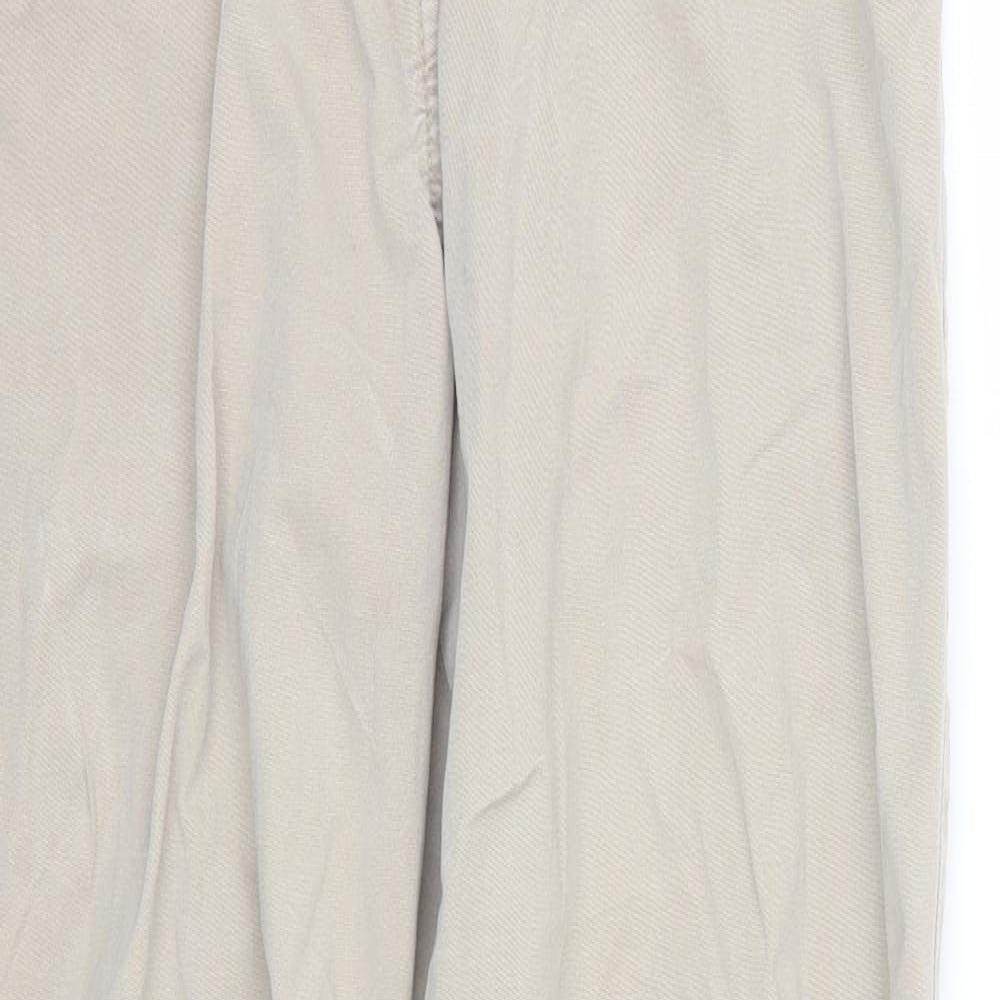 M&S Womens Beige   Trousers  Size 12 L26 in