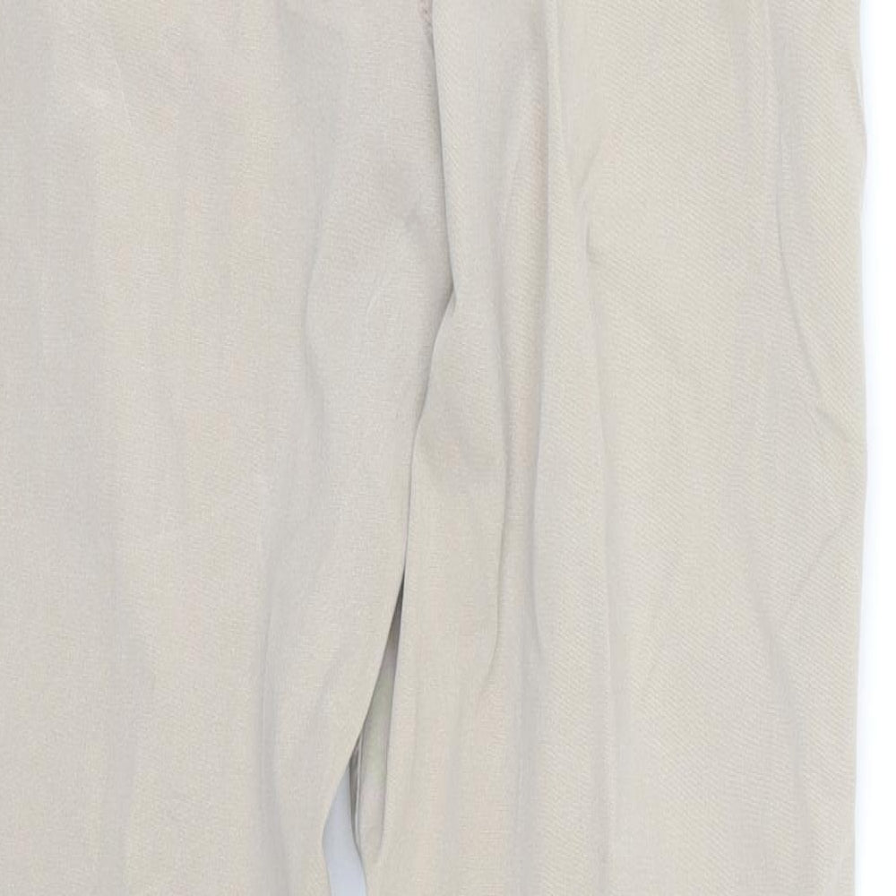 M&S Womens Beige   Trousers  Size 12 L26 in