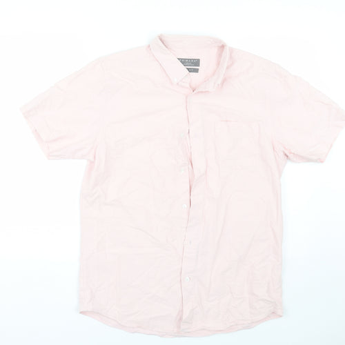 Primark Mens Pink    Button-Up Size L