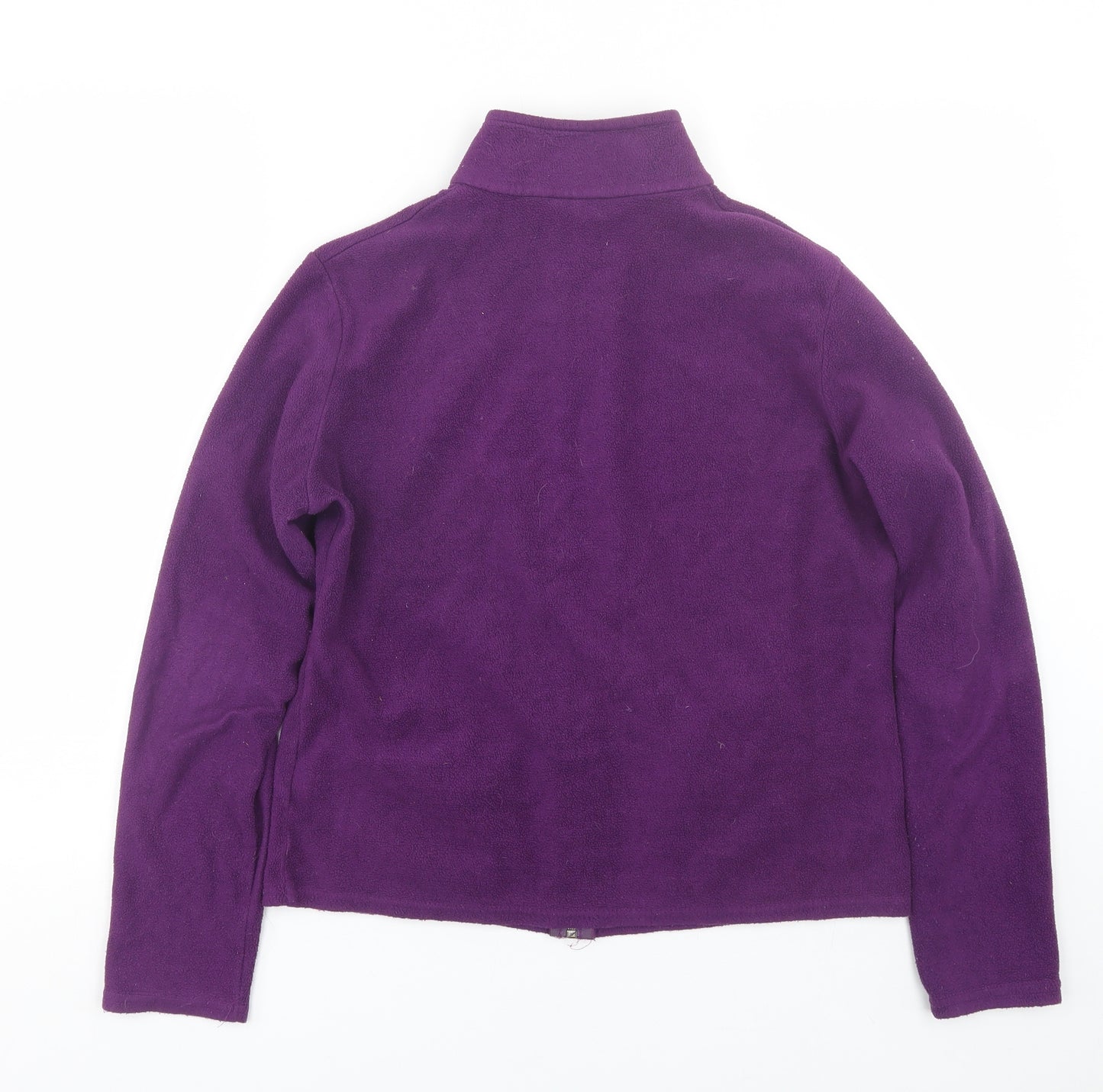 M&S Womens Purple  Fleece Full Zip Sweatshirt Size 14