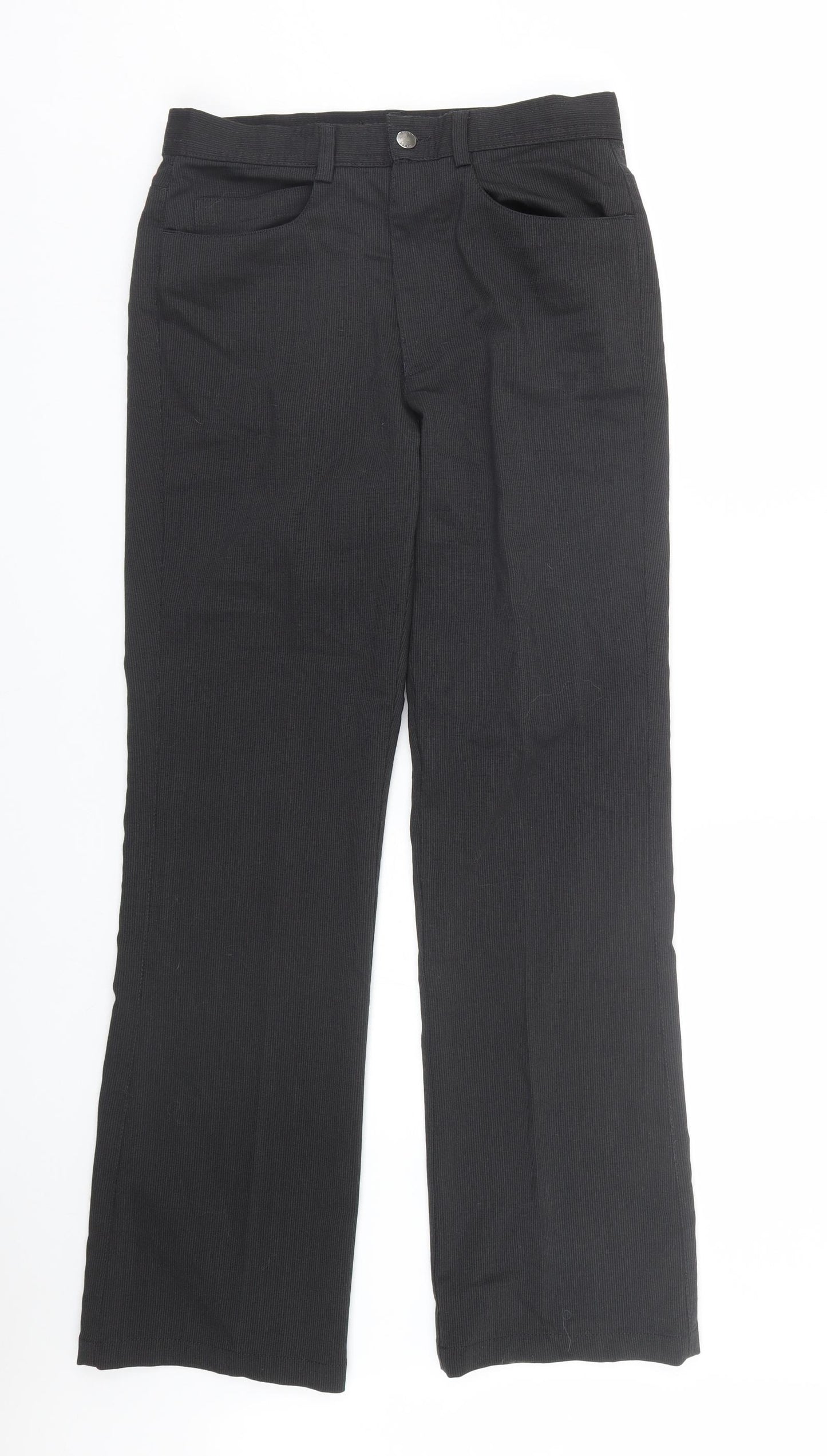 NEXT Mens Black Striped  Trousers  Size 30 L30 in