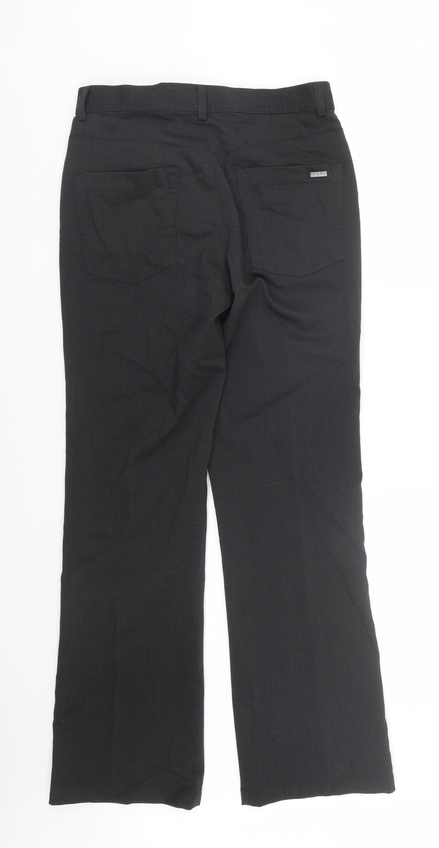 NEXT Mens Black Striped  Trousers  Size 30 L30 in