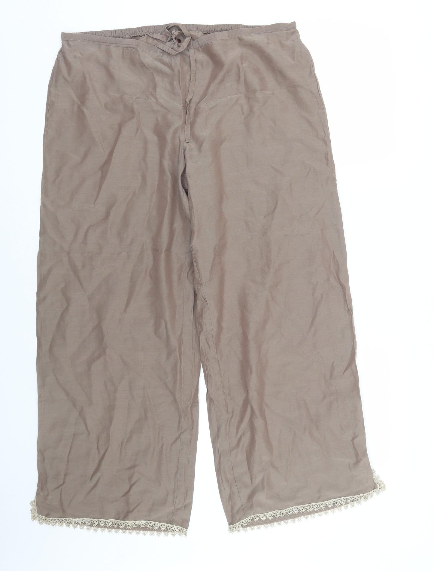 M&S Womens Brown   Cami Pyjama Pants Size 18