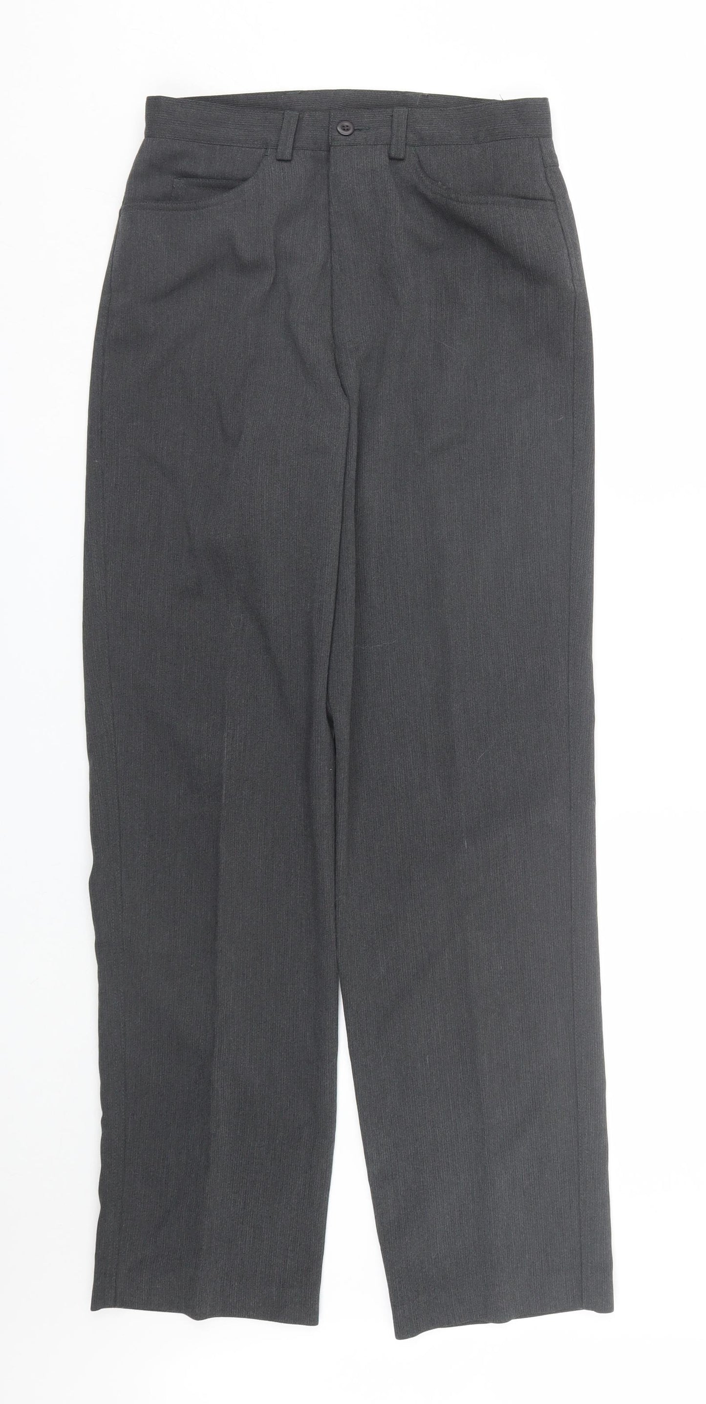 Preworn Womens Grey Striped  Trousers  Size 28 L32 in
