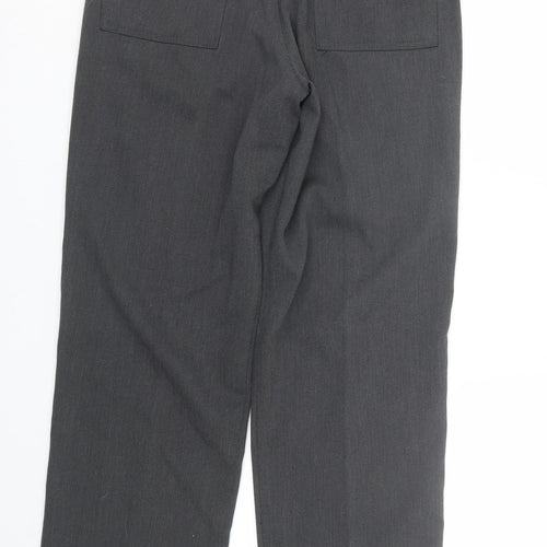 Preworn Womens Grey Striped  Trousers  Size 28 L32 in