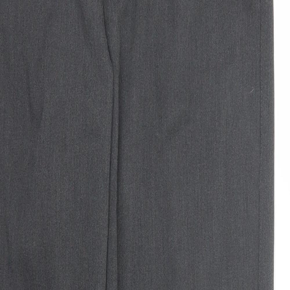 Preworn Womens Grey Striped  Trousers  Size 28 L32 in