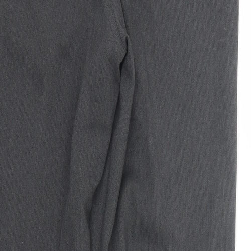 Preworn Womens Grey Striped  Trousers  Size 28 L32 in
