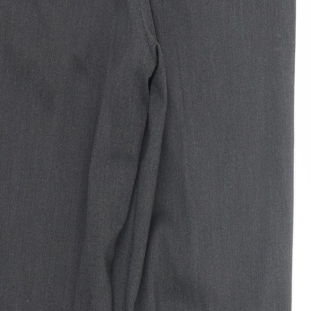 Preworn Womens Grey Striped  Trousers  Size 28 L32 in