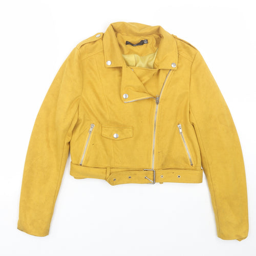 Missguided Womens Yellow   Jacket  Size 8