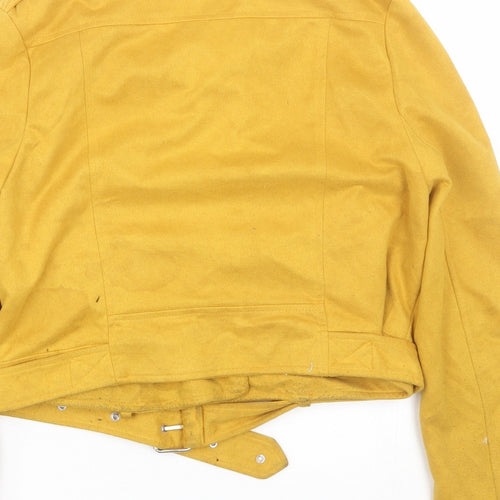 Missguided Womens Yellow   Jacket  Size 8