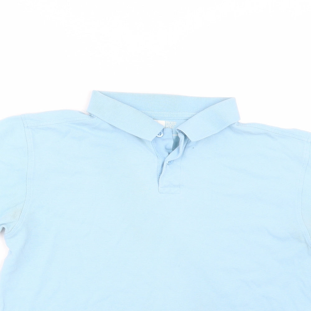 Cedar Wood State Mens Blue    Polo Size M