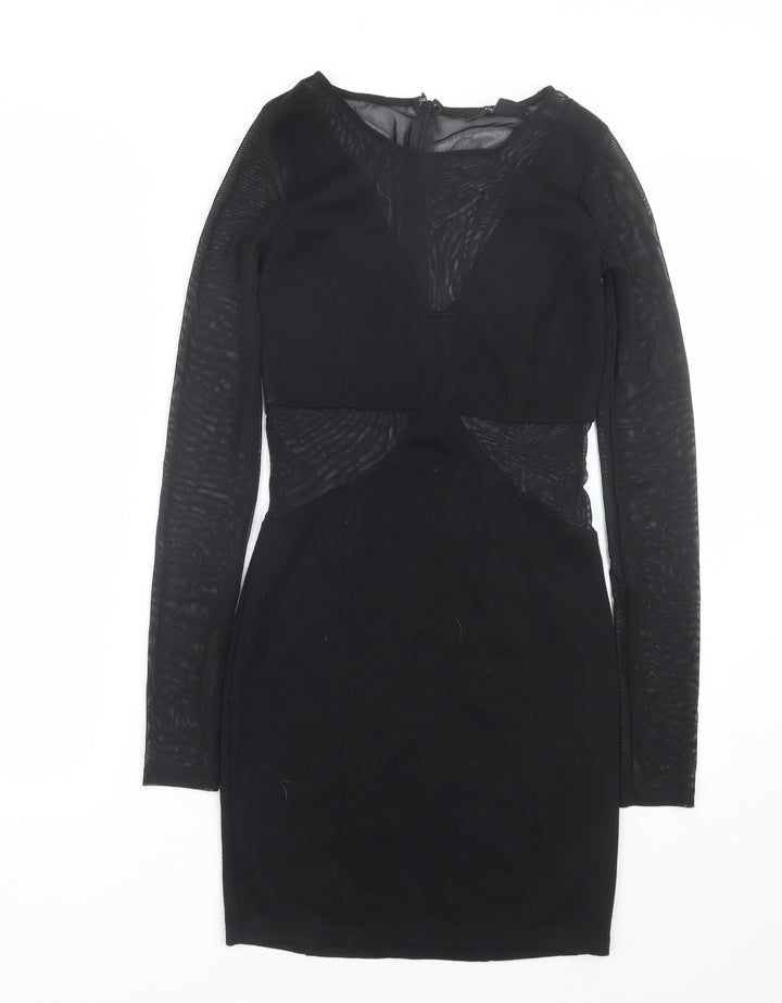 FOREVER 21 Womens Black T-Shirt Dress Size S