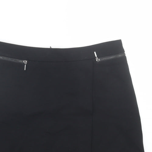 M&Co Womens Black   Mini Skirt Size 10